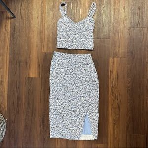 Abercrombie 2 piece floral set - both size Small gently used